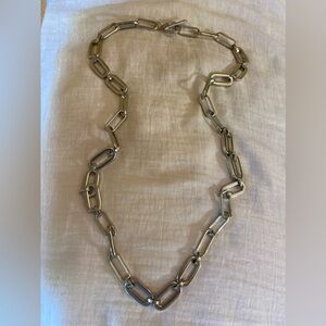 Chunky Silver Tone Chain Link‎ Necklace